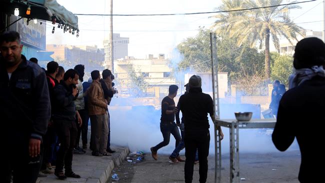 Iraqi security forces fire tear gas after supporters of Iraqi Shia cleric Muqtada al-Sadr tried to approach the heavily fortified Green Zone during a protest at Tahrir Square in Baghdad, Iraq, February 11, 2017. (Photo by Reuters)