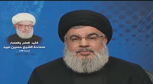 Secretary General of the Lebanese Hezbollah resistance movement, Sayyed Hassan Nasrallah
