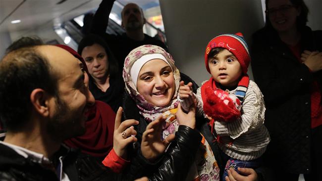 A Syrian refugee