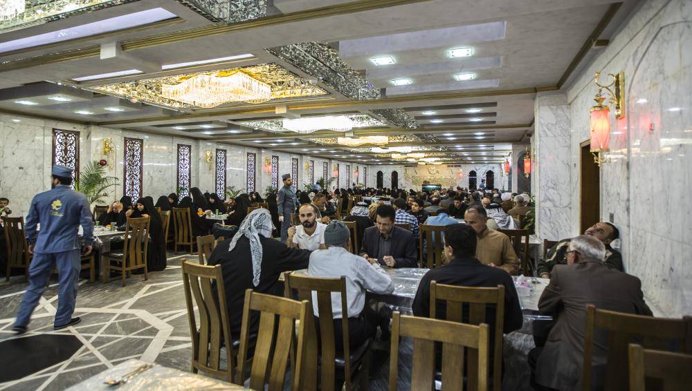 حضرت عباس ع کے روضہ مبارک میں مہمان خانہ