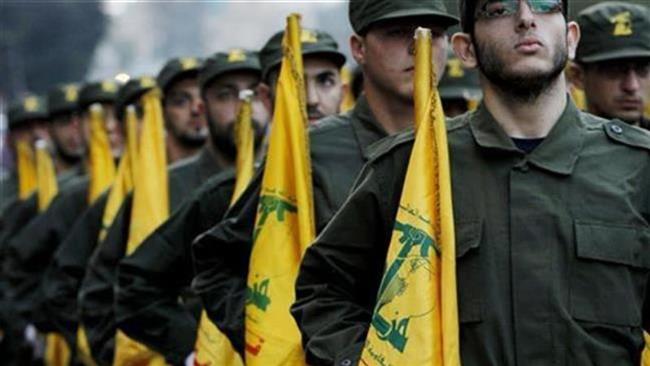 Members of the Lebanese resistance movement Hezbollah