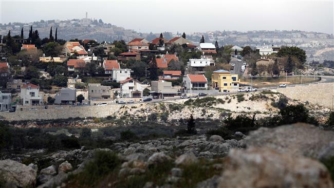 A general view of the Israeli settlement of Beit Aryeh north of the city of Ramallah in the occupied West Bank. (Photo by AFP)