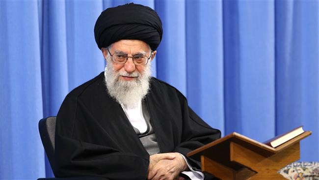 Leader of the Islamic Revolution Ayatollah Seyyed Ali Khamenei receives Quran reciters and memorizers in Tehran, Iran, April 27, 2017. (Photo by khamenei.ir)