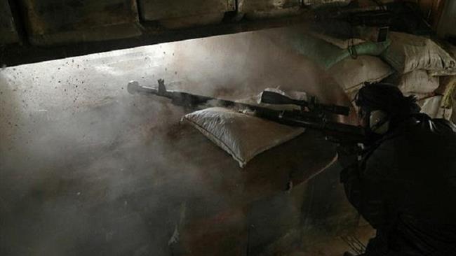 A militant from the so-called Jaish al-Islam Takfiri terrorist group