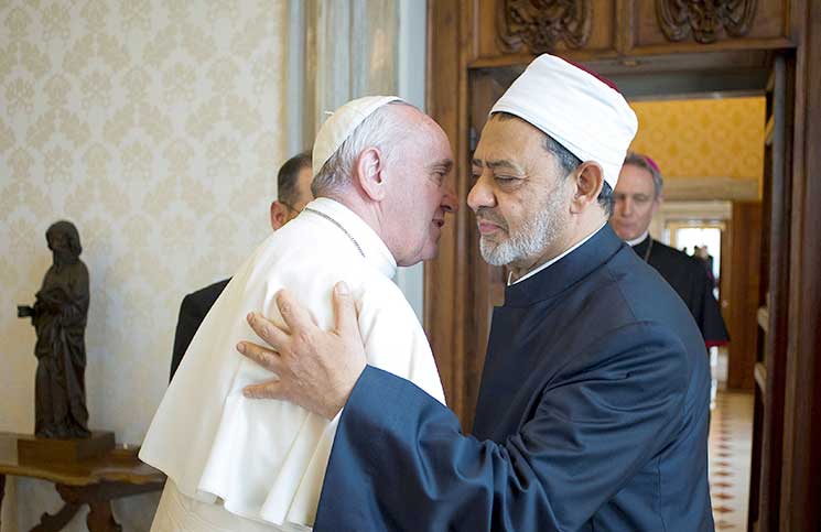 البابا فرنسيس، بابا الفاتيكان و الشيخ الأزهر