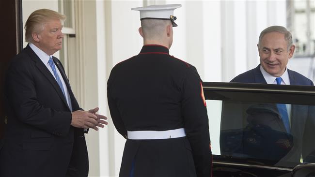 This AFP file photo taken on February 15, 2017 shows Israeli Prime Minister Benjamin Netanyahu leaving following meetings with US President Donald Trump at the White House in Washington, DC.