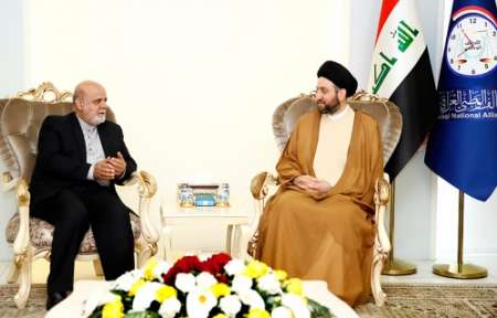 دیدار ایرج مسجدی سفیر ایران با عمار حکیم رییس ائتلاف ملی عراق