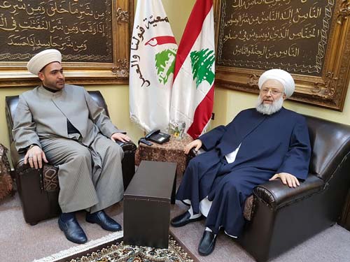 شیخ ماهر حمود و شیخ احمد القطان از علمای اهل تسنن لبنان