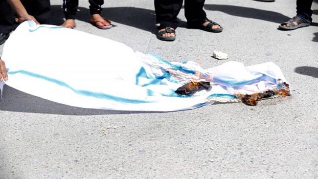 Israeli Flag Burning