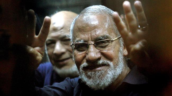 This file photo shows Muslim Brotherhood leader Mohamed Badie (Photo by AFP)