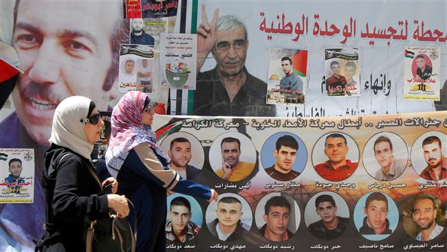 Palestinian prisoners on hunger strike in Israeli jails