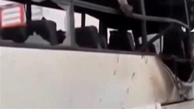 The picture shows aftermath of an attack on a bus carrying Coptic Christians in Minya Province, Egypt, on May 26, 2017. (Photo by Reuters)