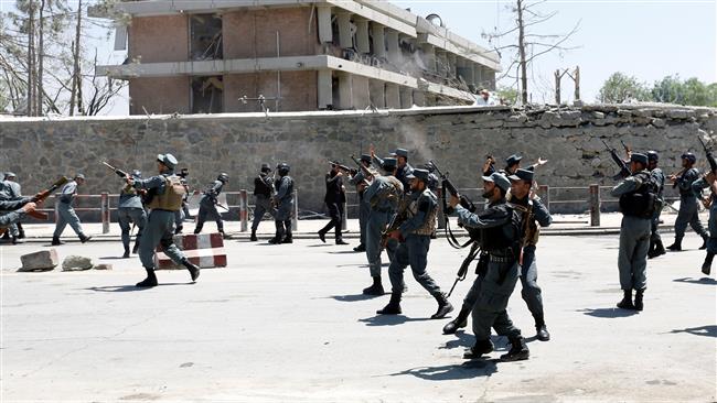 Afghan policemen fire their weapons into the air during a protest in Kabul, Afghanistan, June 2, 2017. (Photo by Reuters)