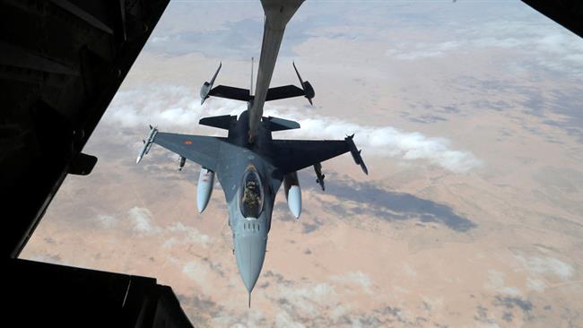 A US Air Force F-16 fighter jet