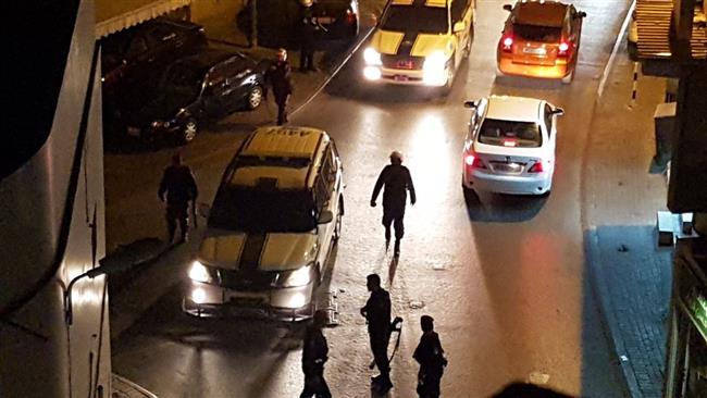 Bahraini regime forces deploy in the residential areas of Bilad al-Qadim town to ban protests on June 4, 2017.