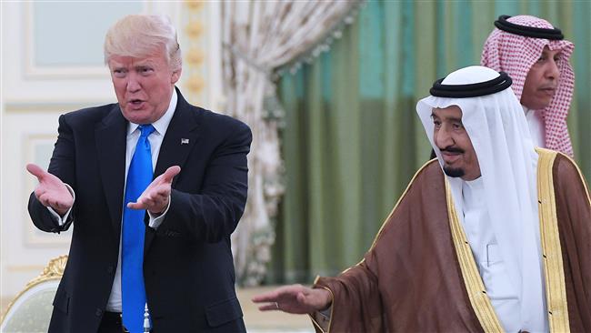 This file photo taken on May 20, 2017 shows US President Donald Trump (L) and Saudi King Salman bin Abdulaziz Al Saud in Riyadh, Saudi Arabia.