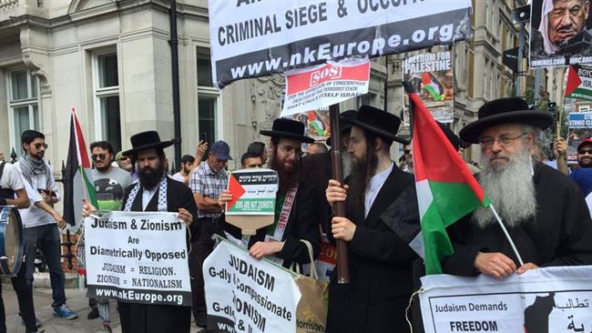 Rabbis in Quds Day protest in London