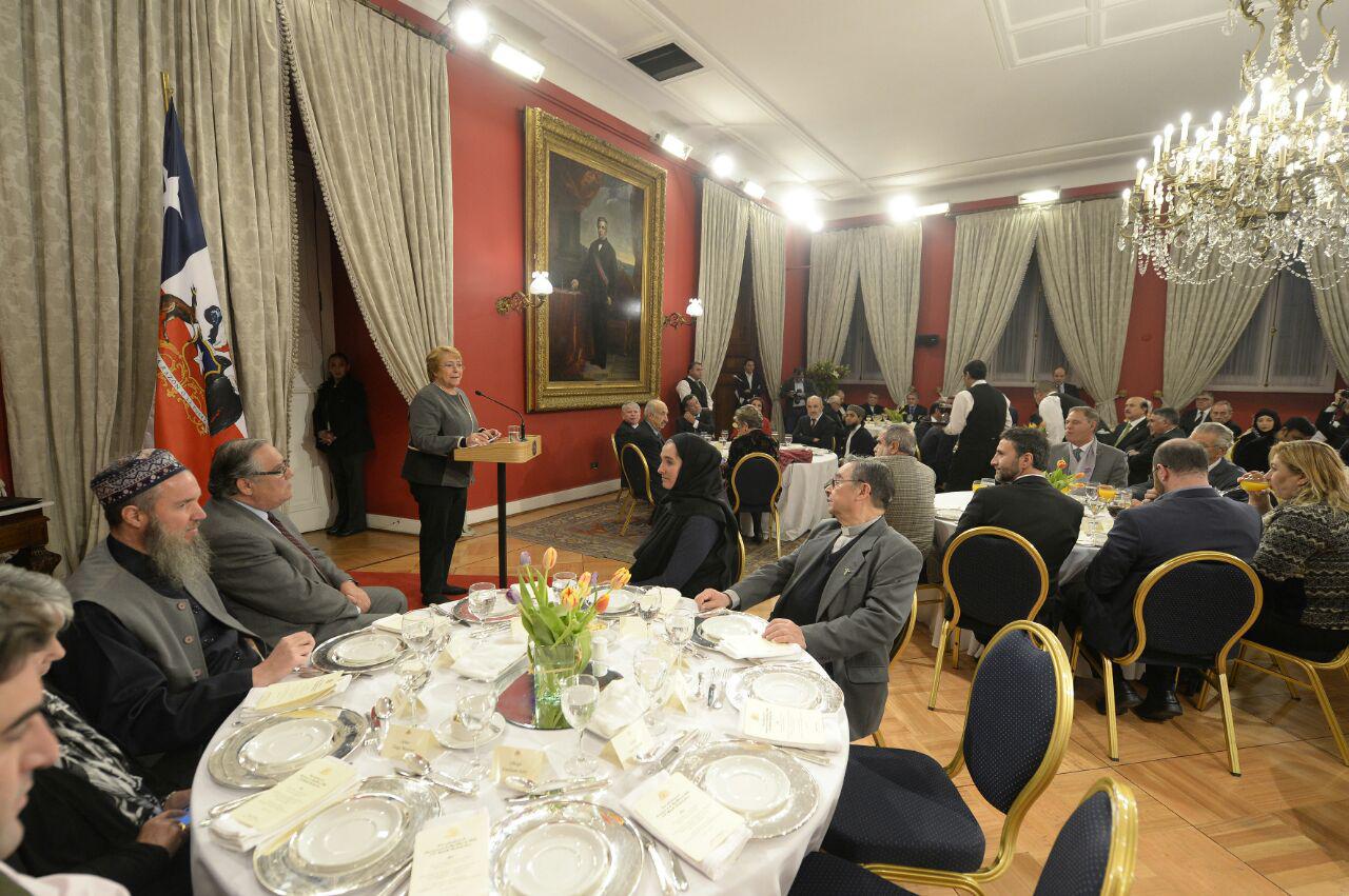 مراسم افطار در کاخ ریاست جمهوری شیلی