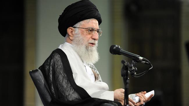 Leader of the Islamic Revolution Ayatollah Seyyed Ali Khamenei meets with university professors in the capital Tehran on June 21, 2017. (Photo by leader.ir)