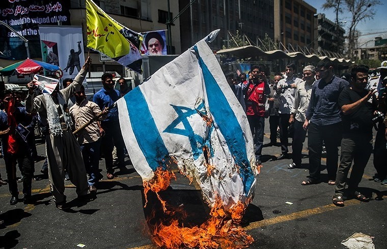 آتش زدن پرچم اسرائیل آتش زدن پرچم رژیم صهیونیستی