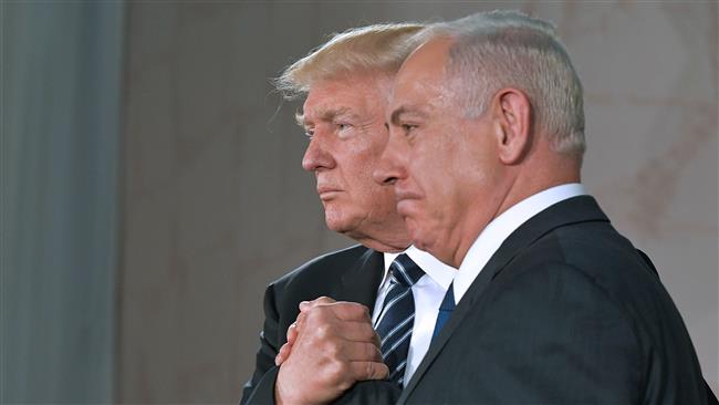 US President Donald Trump (L) and Israel