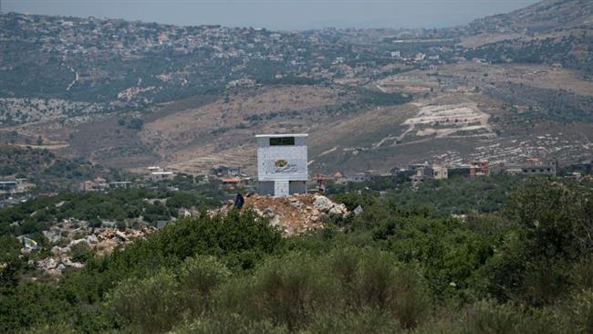 The picture released on June 22, 2017 shows an installation of the Lebanese environmental NGO Green Without Borders which Israel alleges to be used by Hezbollah fighters.