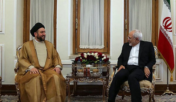 Zarif, Ammar Hakim Discuss Bilateral Ties, Regional Developments