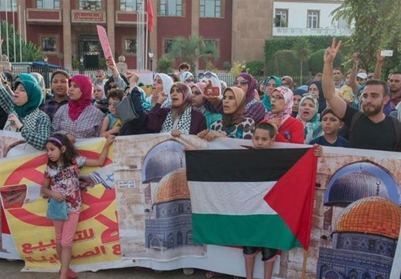 مظاهرة حاشدة بالرباط نصرة للأقصى