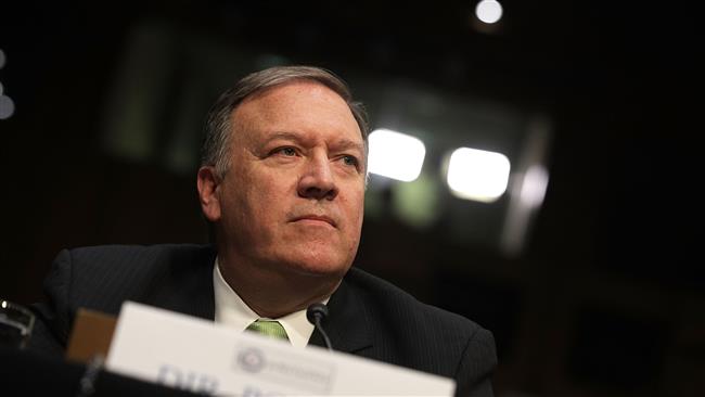 CIA Director Mike Pompeo testifies before the Senate Intelligence Committee with the other heads of the US intelligence agencies in the Hart Senate Office Building on Capitol Hill on May 11, 2017 in Washington, DC. (Photo by AFP)