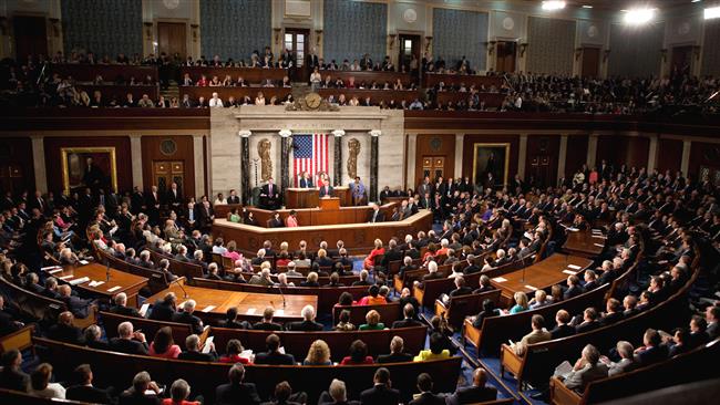The US House of Representatives in session