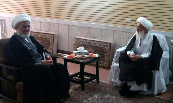 Ayatollah Nouri-Hamadani and Hujjat al-Islam al-Karbala’i