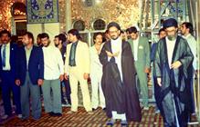 رهبر معظم انقلاب در سفر سوریه سال ۶۳