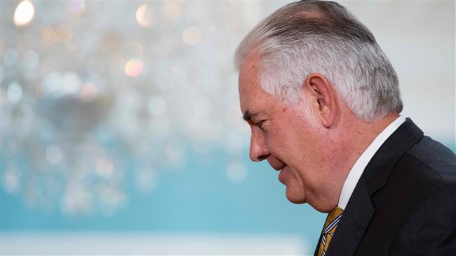 US Secretary of State Rex Tillerson looks on during a meeting at the State Department in Washington, DC, on July 27, 2017. (Photo by AFP)