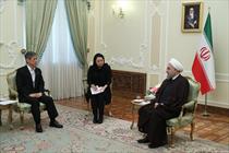  روحانی در دیدار فرستاده ویژه نخست وزیر ژاپن 