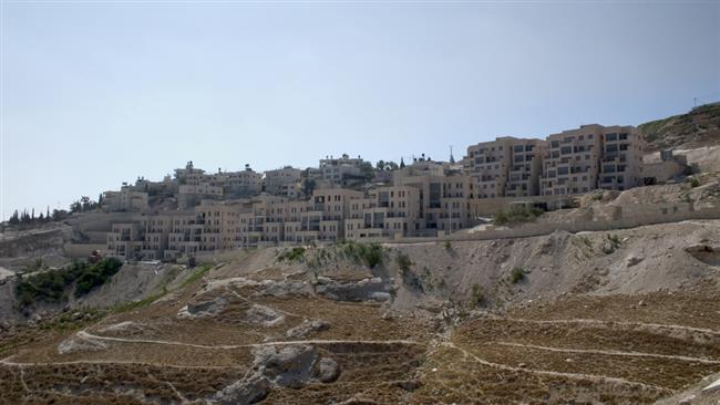 This file photo shows a view of Nof Zion settlement in occupied East Jerusalem al-Quds.
