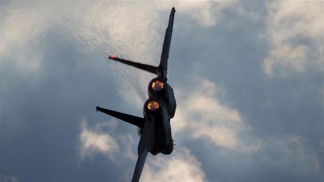A file photo of an Israeli F-15 warplane in flight (Photo by AP)