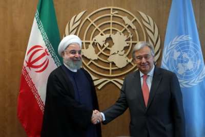 حسن روحانی و انٹونیو گوٹیریش