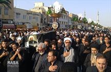 مراسم تشییع آیت الله راستی کاشانی
