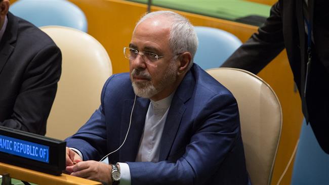 Iranian Foreign Minister Mohammad Javad Zarif is seen during the UN General Assembly at the United Nations, New York, New York on September 20, 2017. (Photo by AFP)