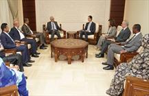 دیدار هیاتی از موریتانی با رییس جمهور سوریه