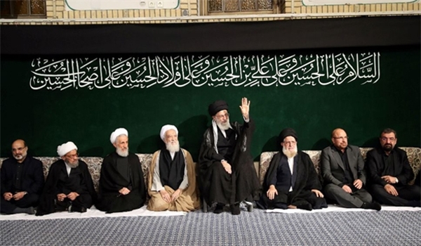 العزاء الحسيني بحضور قائد الثورة