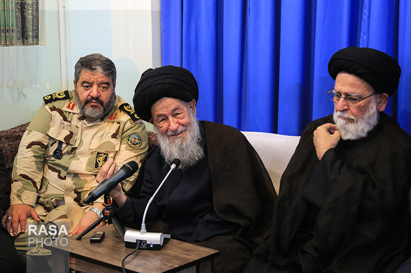 Ayatollah Alavi-Gorgani and Commander Gholamreza Jalali