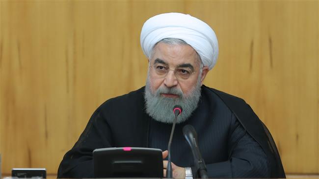 Iranian President Hassan Rouhani speaks at the cabinet meeting on November 8, 2017. (Photo by president.ir)
