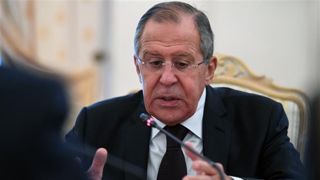 Russian Foreign Minister Sergei Lavrov speaks during a meeting with his Iraqi counterpart in Moscow on October 23, 2017. (Photo by AFP)