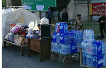 کمک طلاب خوزستانی به زلزله زدگان غرب کشور