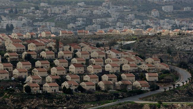 This file picture shows a view of houses in Ofra settlement between Jerusalem al-Quds and the occupied northern West Bank city of Nablus. (Photo by Reuters)