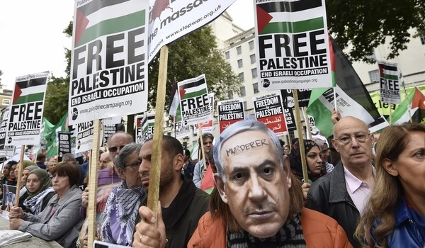 anti- Israeli demonstration