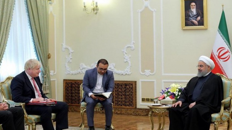 حسن روحانی اور بورس جانسن