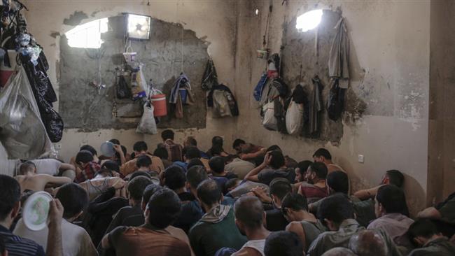 File photo shows suspected Daesh militants after arrest in Iraq