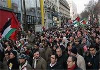  تظاهرات در پاریس در حمایت از مردم فلسطین